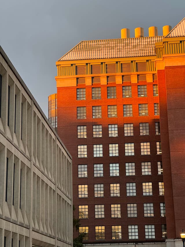 Sunrise at Biomedical Research Building.
